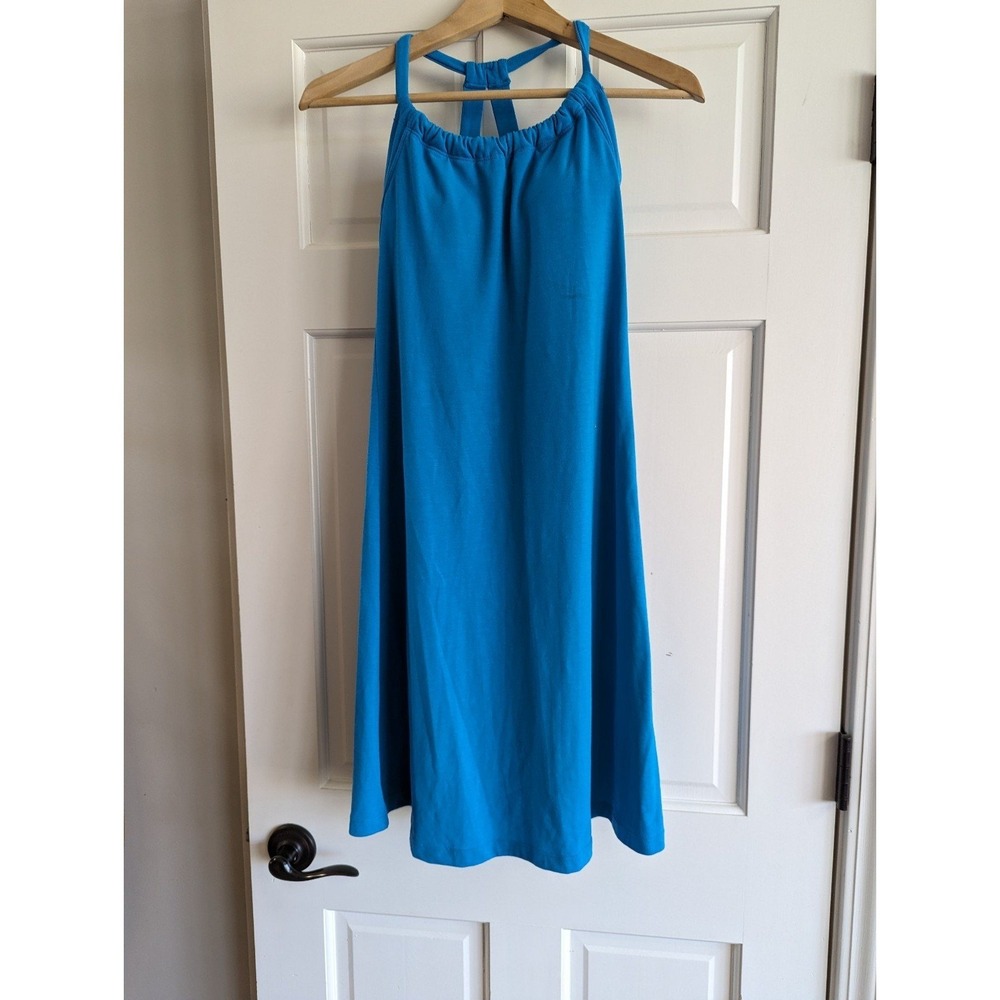 Women's Prana Cali dress tunic padded shelf bra size xs x small blue